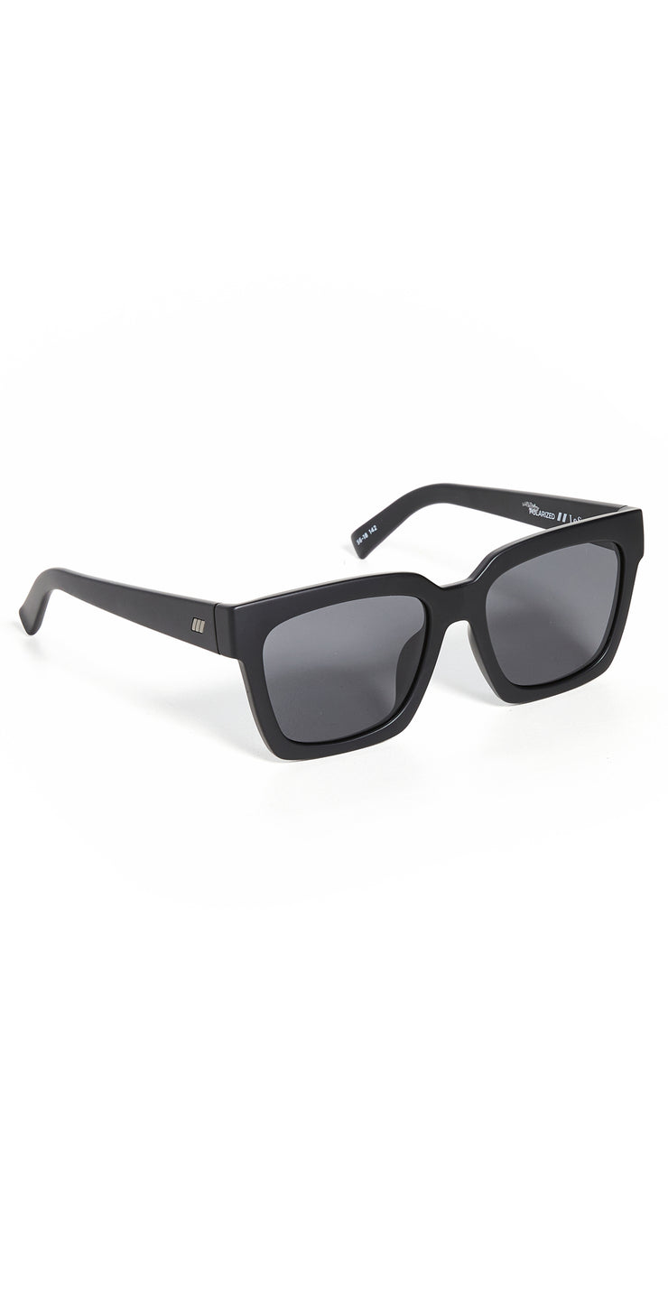 Le Specs Weekend Riot Polarized Sun Glasses Matte Black