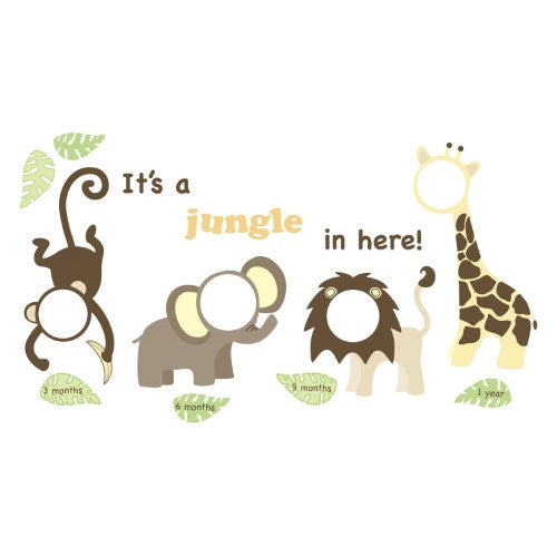 WallPops Jungle and Friends Photo Frame Kit