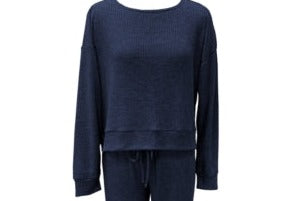 Jenni Waffle Knit Pajama Top