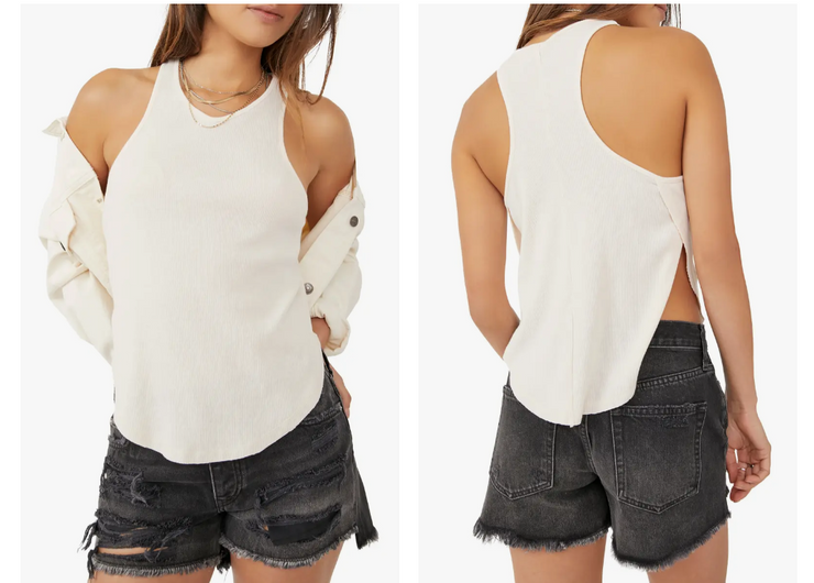 Free People out the Door Tank, Size Medium