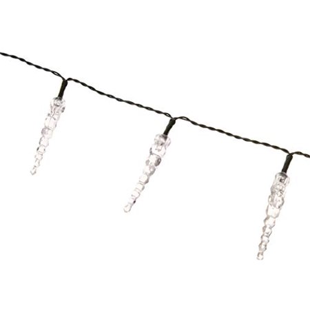UltraLED Battery Operated Icicle Twinkle Light String, Multi-Color, 4.5-Feet