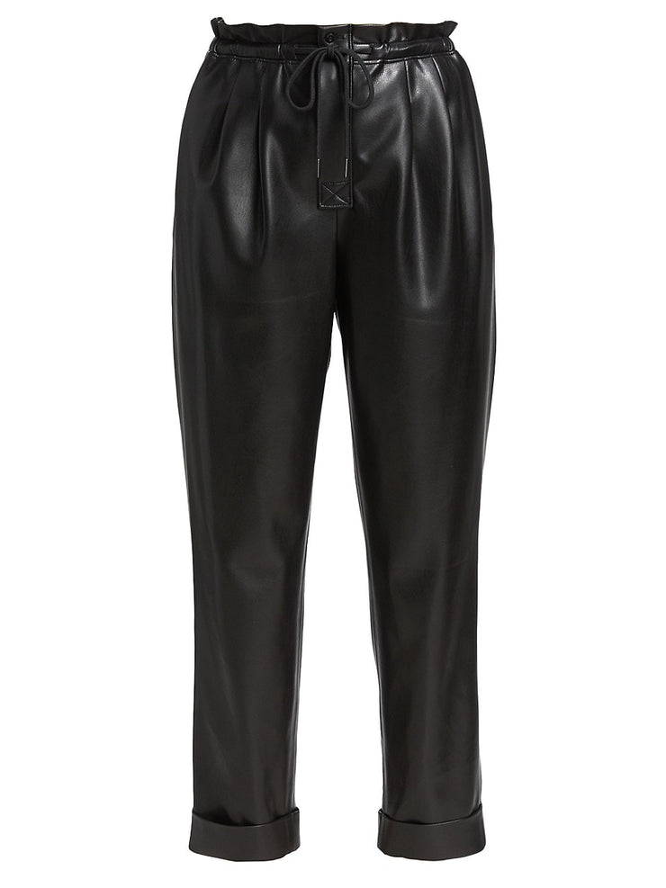 Alice and Olivia Liliana Faux Leather Paperbag Pants