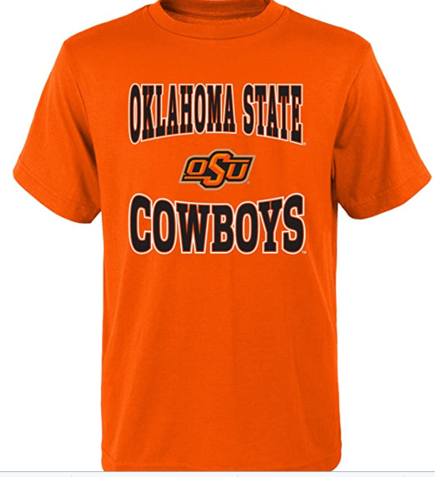 Oklahoma State Cowboys NCAA Boys Sports Team T-Shirt Youth Large