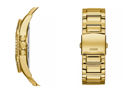 Guess Men’s Crystal Gold-Tone Stainless Steel Bracelet Watch 46mm