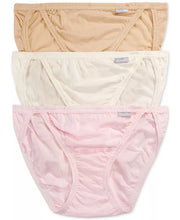 Jockey Womens Elance 3-Pk String Bikini Panty Set 1483, Size: 5, Brown