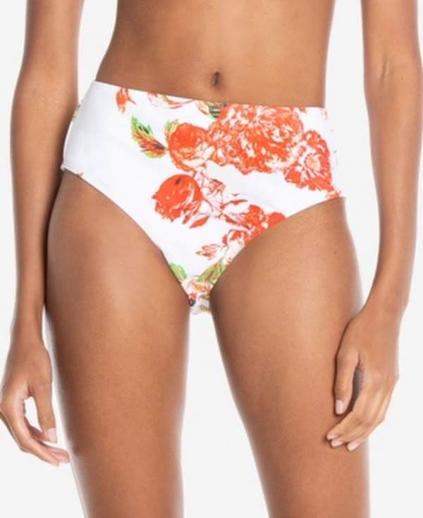 Rachel Rachel Roy High-Waist Floral Bikini Bottoms, Size XL