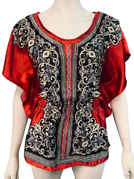 Heart & Soul Women's Blouse, Small/Red