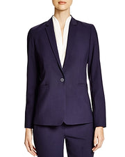 Elie Tahari Womens Darcy Wool Lined One-Button Blazer, Size 12