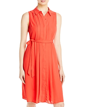 Nanette Lepore Sleeveless Pleated Front Dress, Size 2