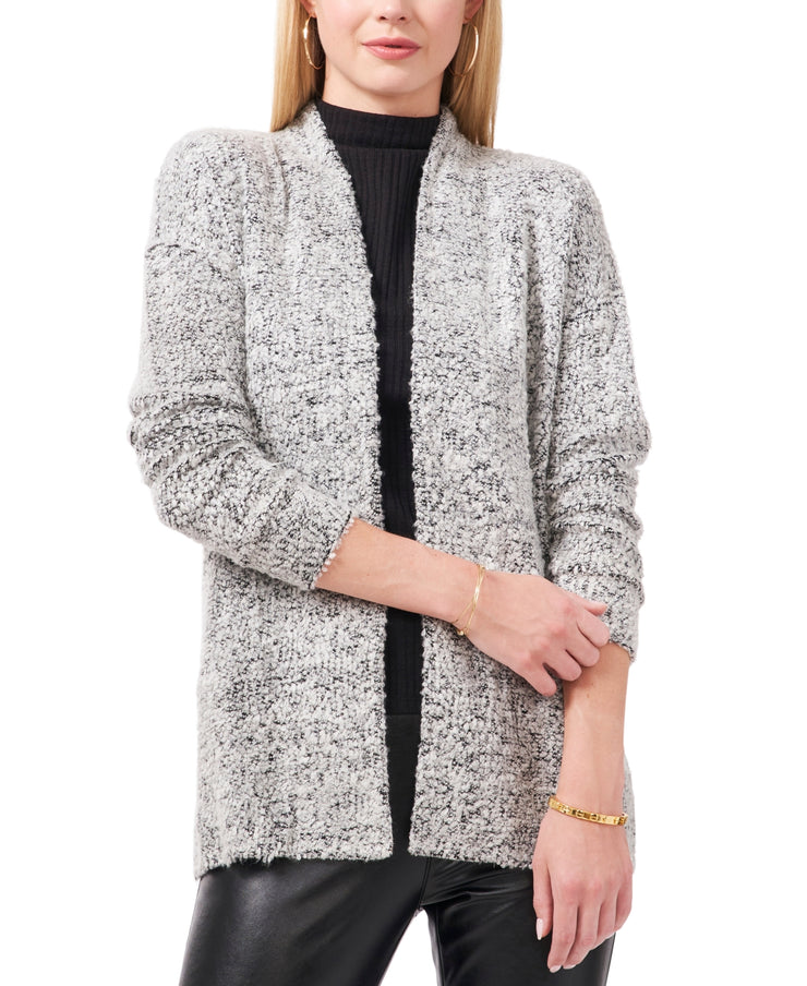 Vince Camuto Boucle Open-Front Cardigan, Size Large