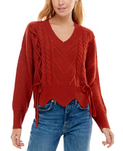 Ultra Flirt Juniors Mixed Cable-Knit Sweater