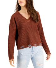 Planet Gold Juniors Deconstructed Chenille Sweater, Various Colors