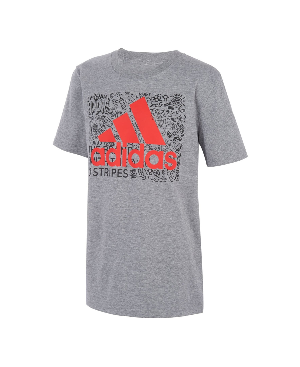 Adidas Big Boys Short Sleeve Aeroready Badge of Sport T-Shirt