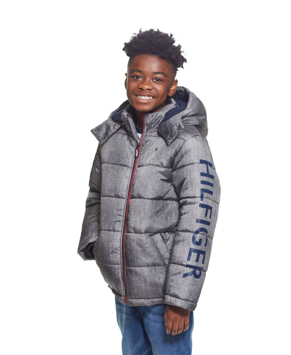 Tommy Hilfiger Little Boys Classic Logo Puffer Jacket