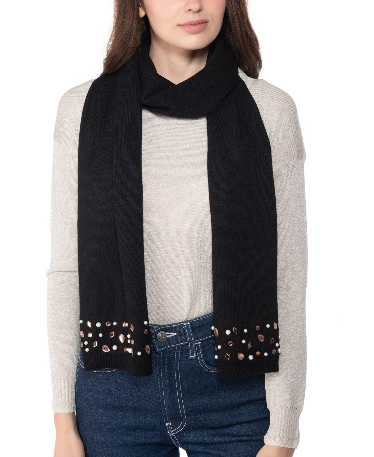 Inc International Concepts Embellished Muffler Scarf