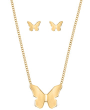 Alfani Butterfly Pendant Necklace and Stud Earrings Set, Os/Gold