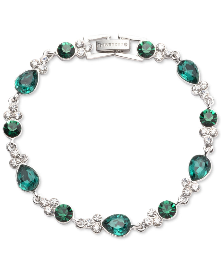 Givenchy Crystal Stone Flex Bracelet – Rhodium