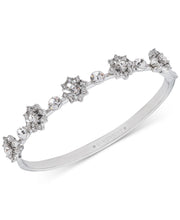 Givenchy Crystal Flower Bangle Bracelet – Rhodium