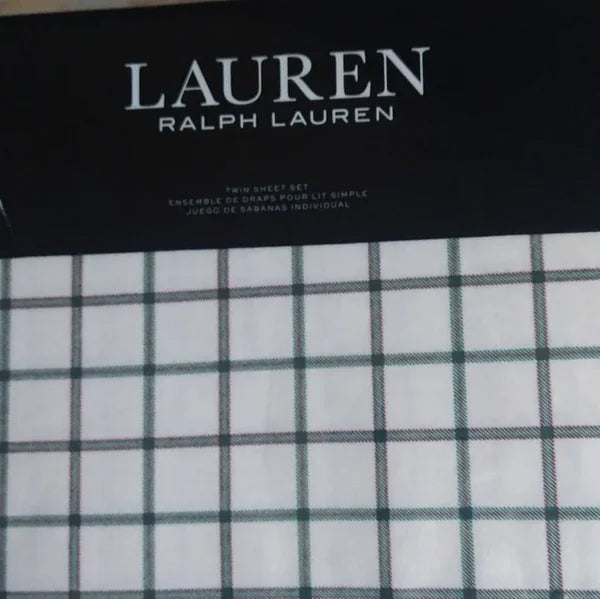 Lauren Ralph Lauren Millerton Plaid Flannel 4 PC. Sheet Set, Twin Bedding