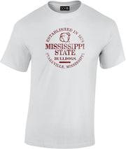 NCAA Mississippi State Bulldogs NCAA 100% Pre-Shrunk Short sleeve, White Large