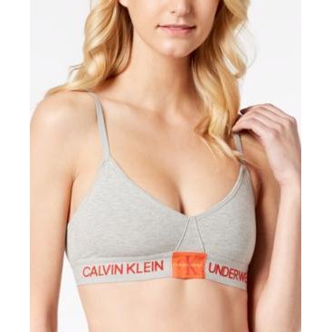 Calvin Klein ID Unlined Triangle Bralette Size M