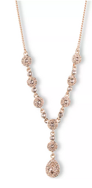 Givenchy 16″ Crystal Y-Neck Necklace
