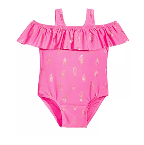 First Impressions Baby Girls Ice Cream-Print Swimsuit ,Chic Pink/24 Months