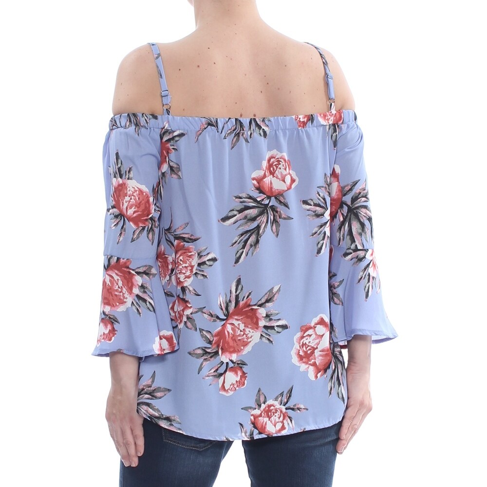 7 Sisters Juniors Cold-Shoulder Top, Size Medium