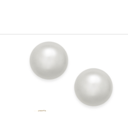 Charter Club Gold Tone- Imitation Pearl Stud Earrings Aqua