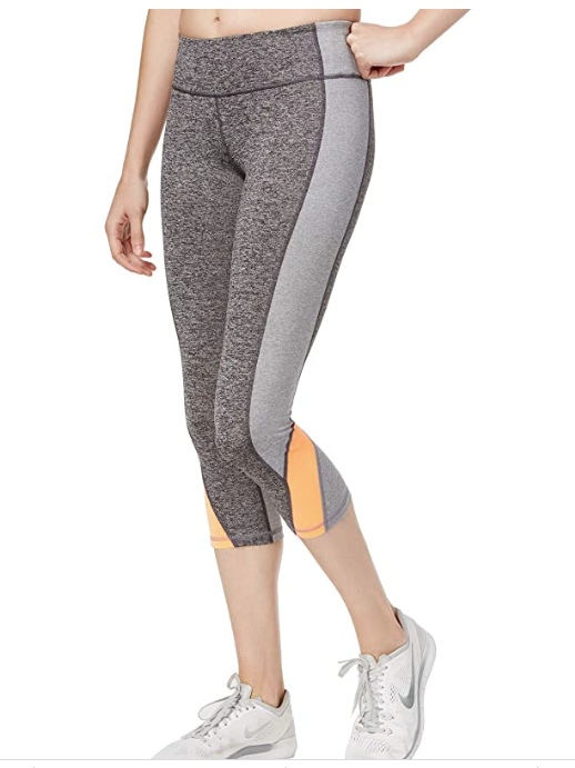 Ideology Womens Workout Fitness Athletic Leggings Gray, Size XS