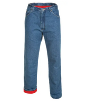 Wrangler Rugged Wear Mens Woodland Thermal Jean, Stonewashed Denim, 38x30