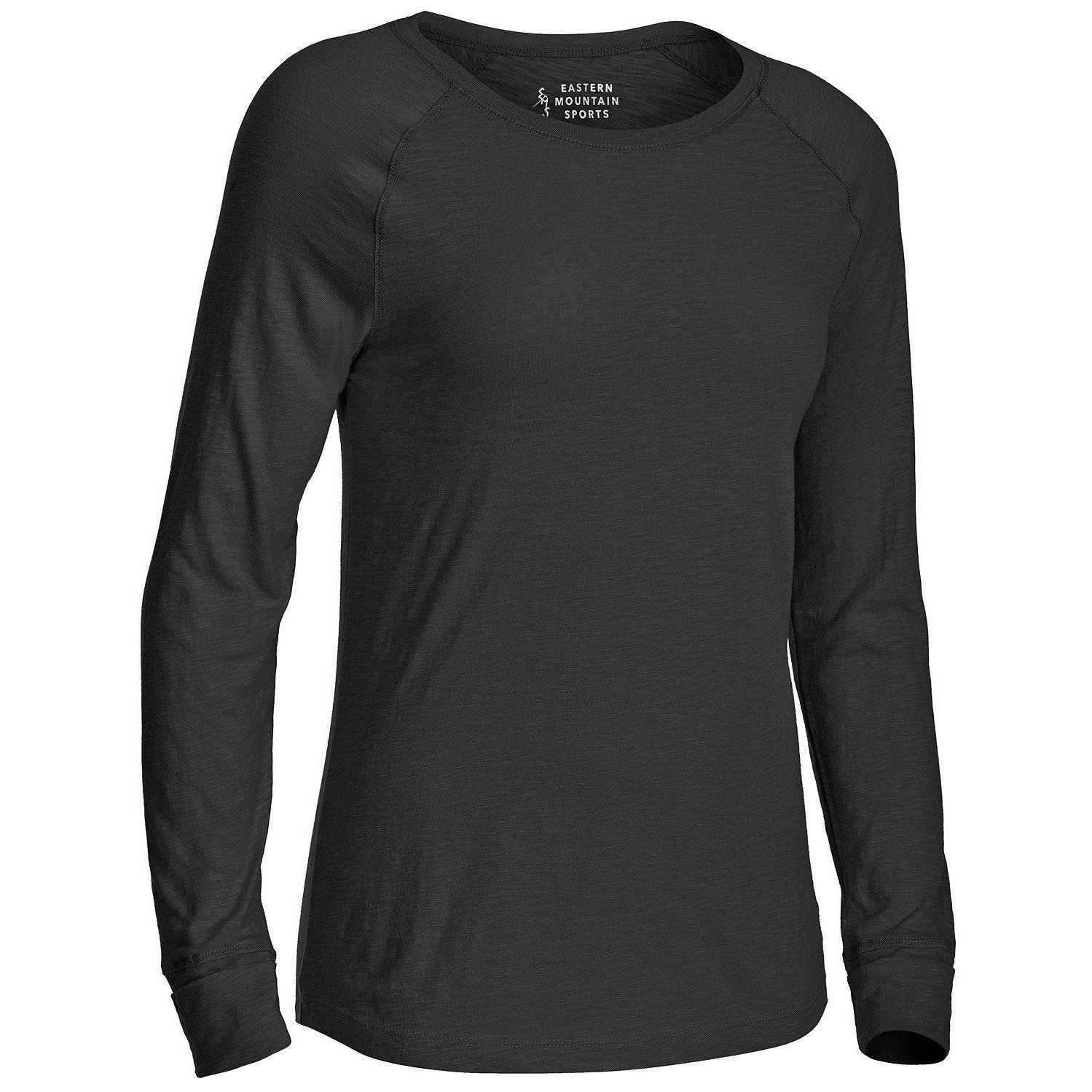 Eastern Mountain Womens Solid Organic Cotton Long-Sleeve Tee