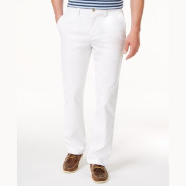 Club Room Mens Flat Front Button-Zip Fly Chino Pants