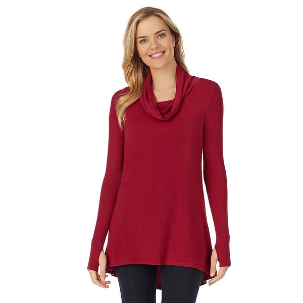 Cuddl Duds Softwear With Stretch Cowlneck Tunic