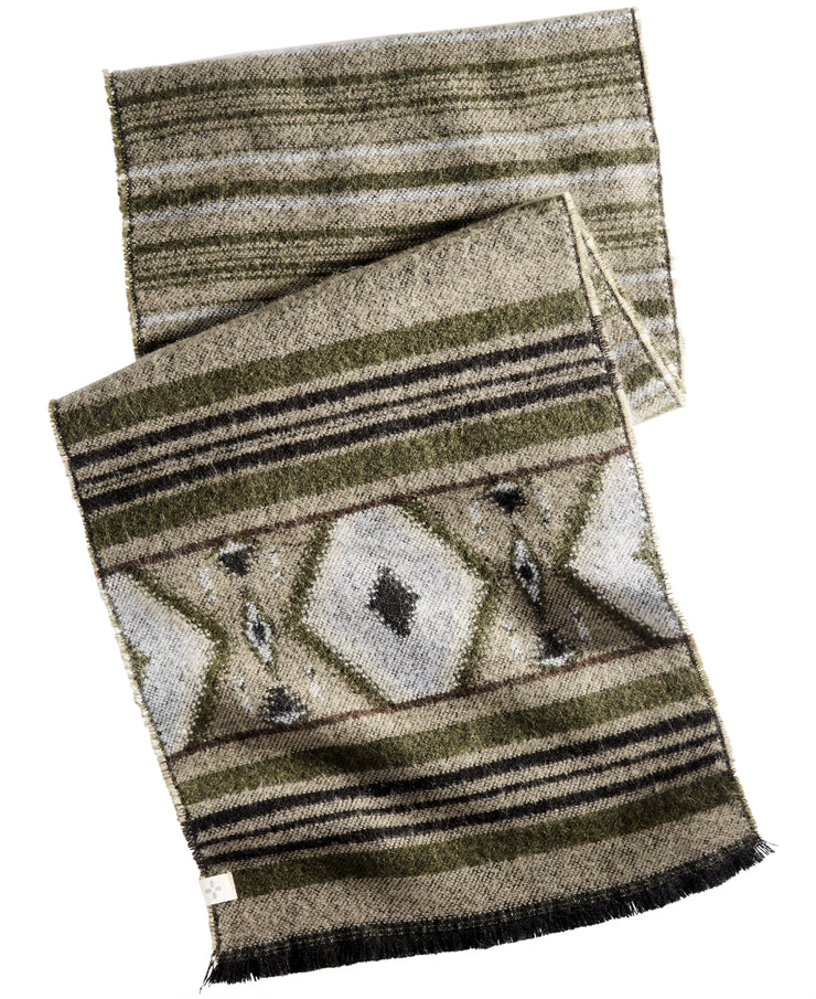 Sun + Stone Mens Woven Patterned Scarf