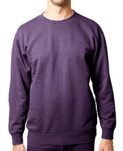 Lazer Men’s Crewneck Burnout Fleece Knit Sweatshirt