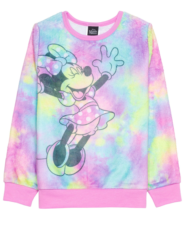 Minnie Yay Big Girls Pullover Sweatshirt - Multicolor, Size Large