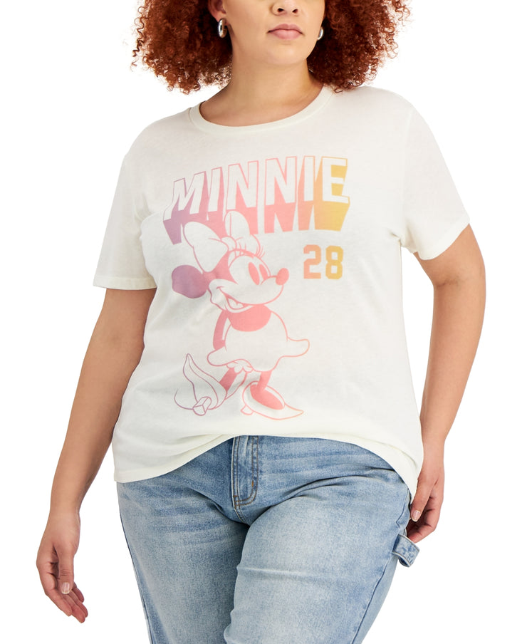 Disney Trendy Plus Size Minnie Mouse-Graphic T-Shirt, Size 1X