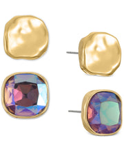 Style and Co 2-PC. Set Colored Stone Square Stud Earrings