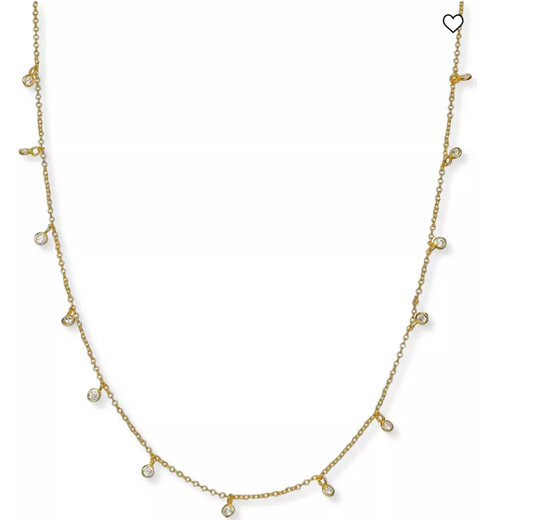 Giani Bernini Cubic Zirconia Necklace in 18k Gold-Plated Sterling Silver