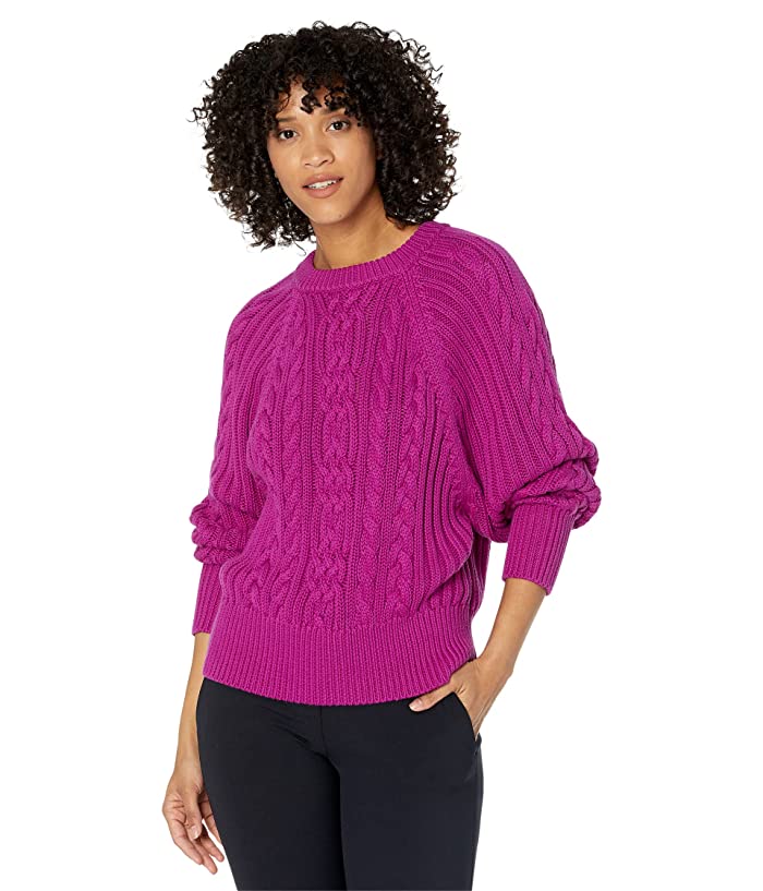 Lauren Ralph Lauren Cable-Knit Dolman Sleeve Sweater, Size Large