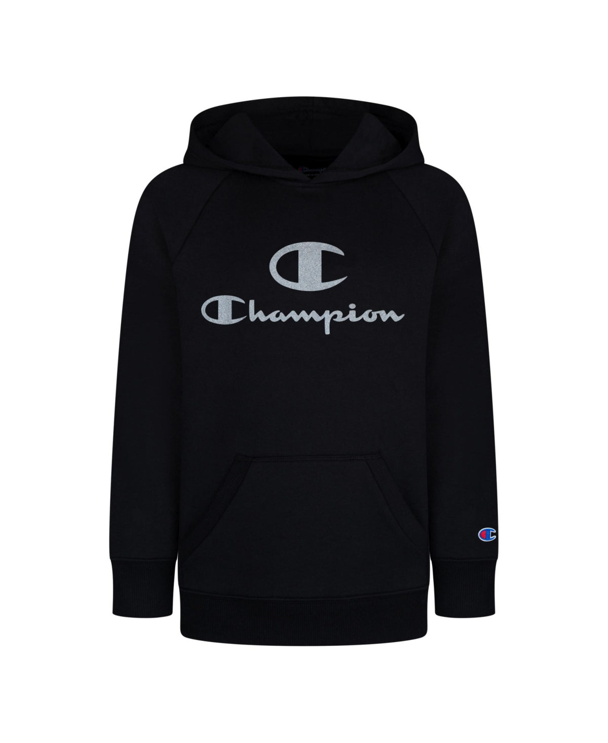 Champion Big Girls Glitter C Script Hoodie