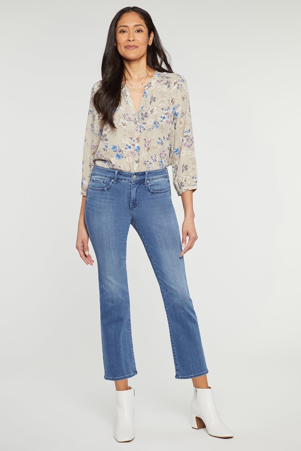 NYDJ Womens Marilyn Straight Ankle Jeans in Petite