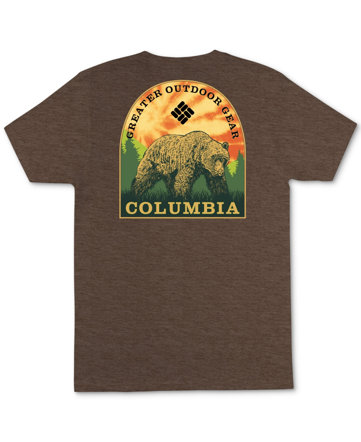 Columbia T-Shirt Sportswear Mens Julien Jersey Graphic Crewneck, Brown, Size M