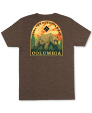 Columbia T-Shirt Sportswear Mens Julien Jersey Graphic Crewneck, Brown, Size M