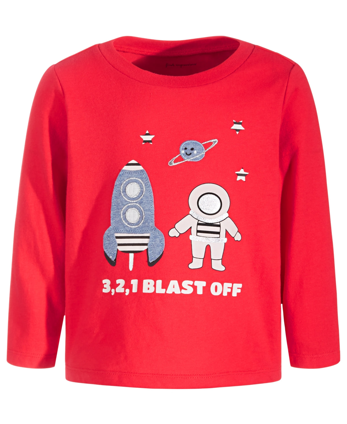 First Impressions Baby Boys Blast Off Long-Sleeve T-Shirt