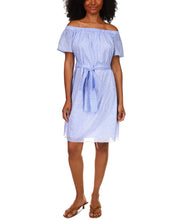 Michael Michael Kors Cotton Spring Bud Off-the-Shoulder Dress, Size Medium