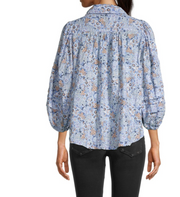 Free People Happy Days Floral Blouse, Size Small