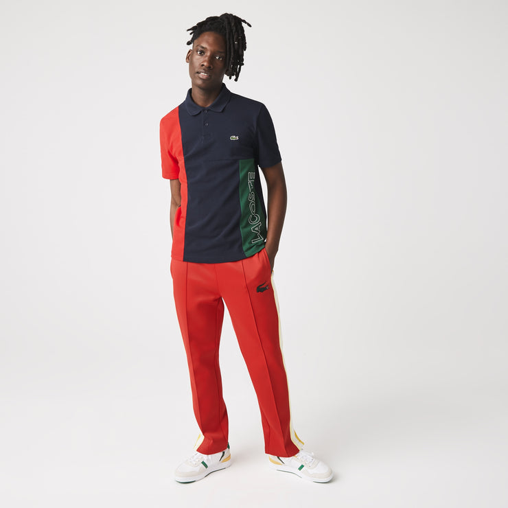 Lacoste Mens Regular Fit Color-Block Stretch Cotton Polo – 3XL