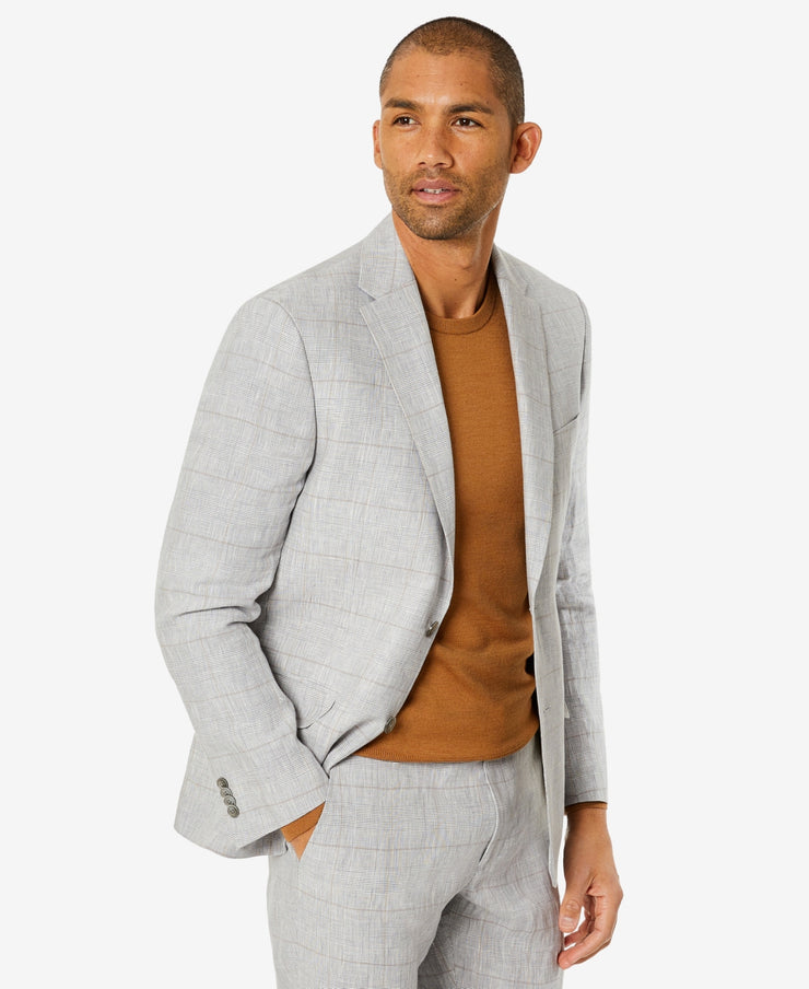 Tommy Hilfiger Mens Modern-Fit Flex Stretch Linen Suit Jacket